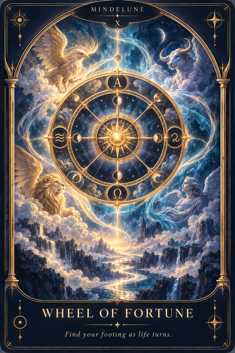 Wheel of Fortune — Find your footing as life turns.
