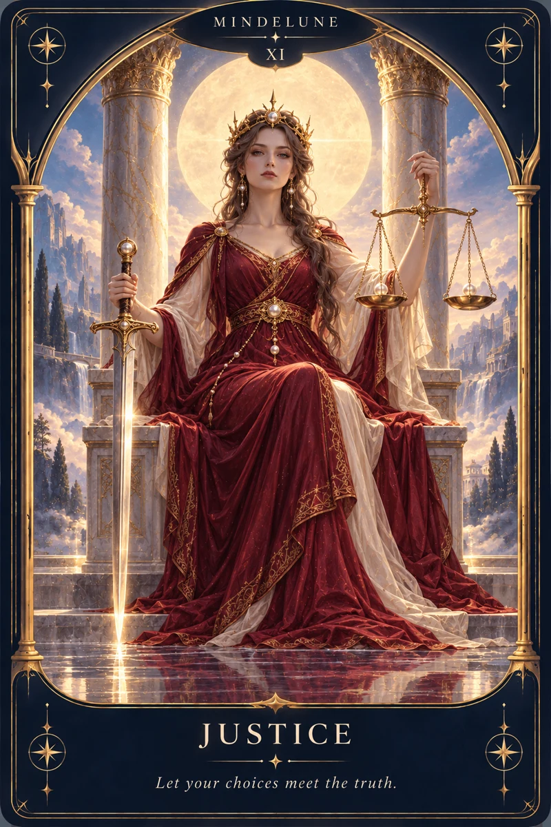 Justice — Let your choices meet the truth.