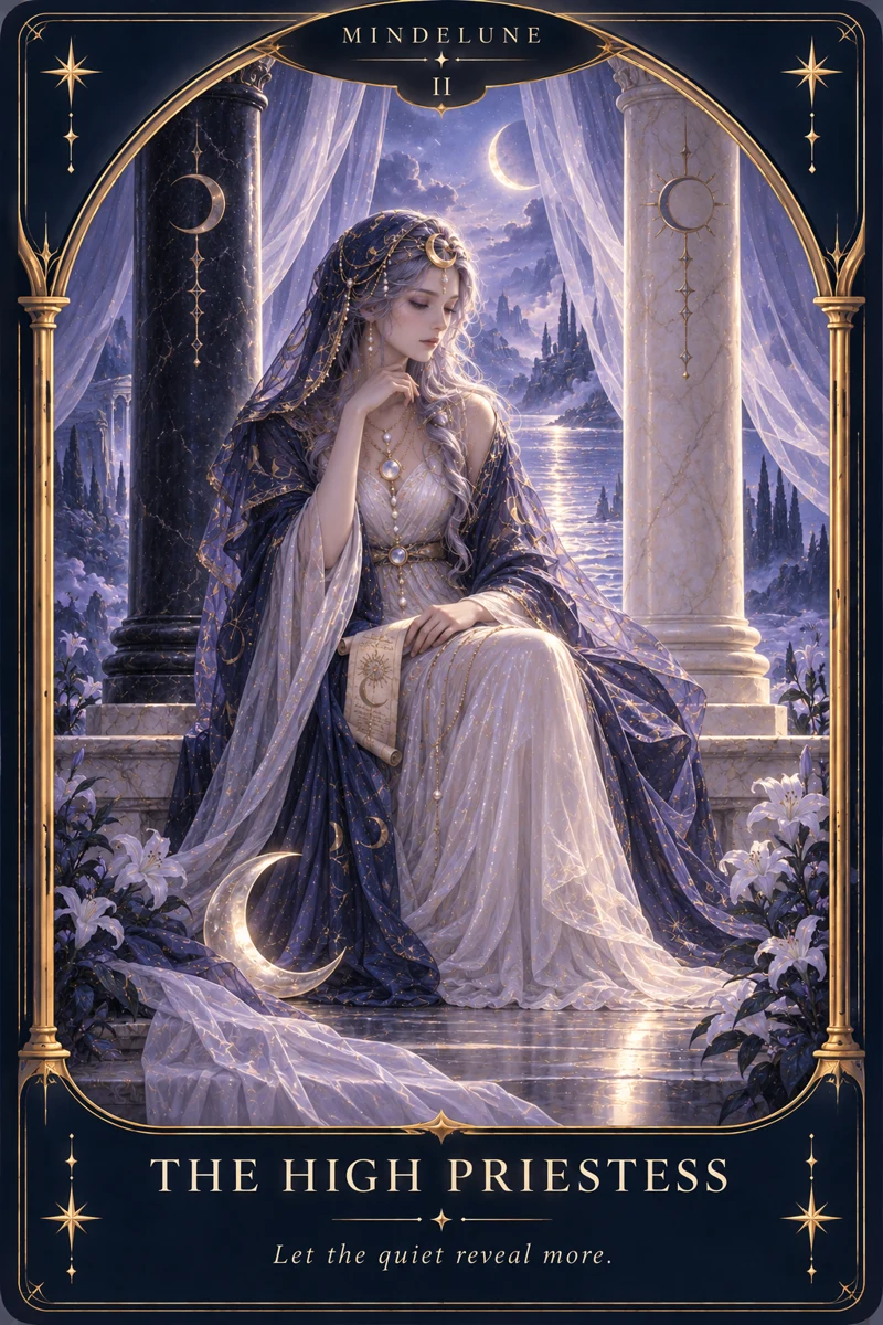 The High Priestess — Let the quiet reveal more.
